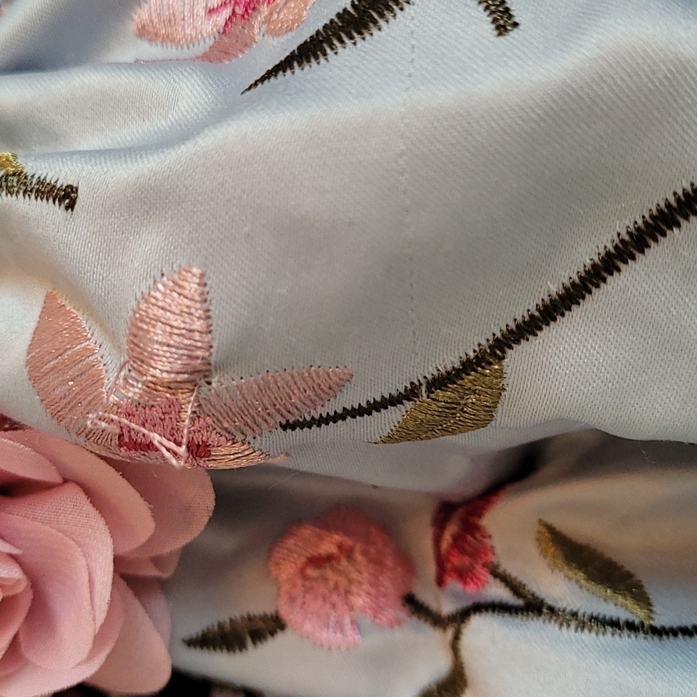 Laura Ashley Floral Embroidered Girls Dress - Picture 2 of 6